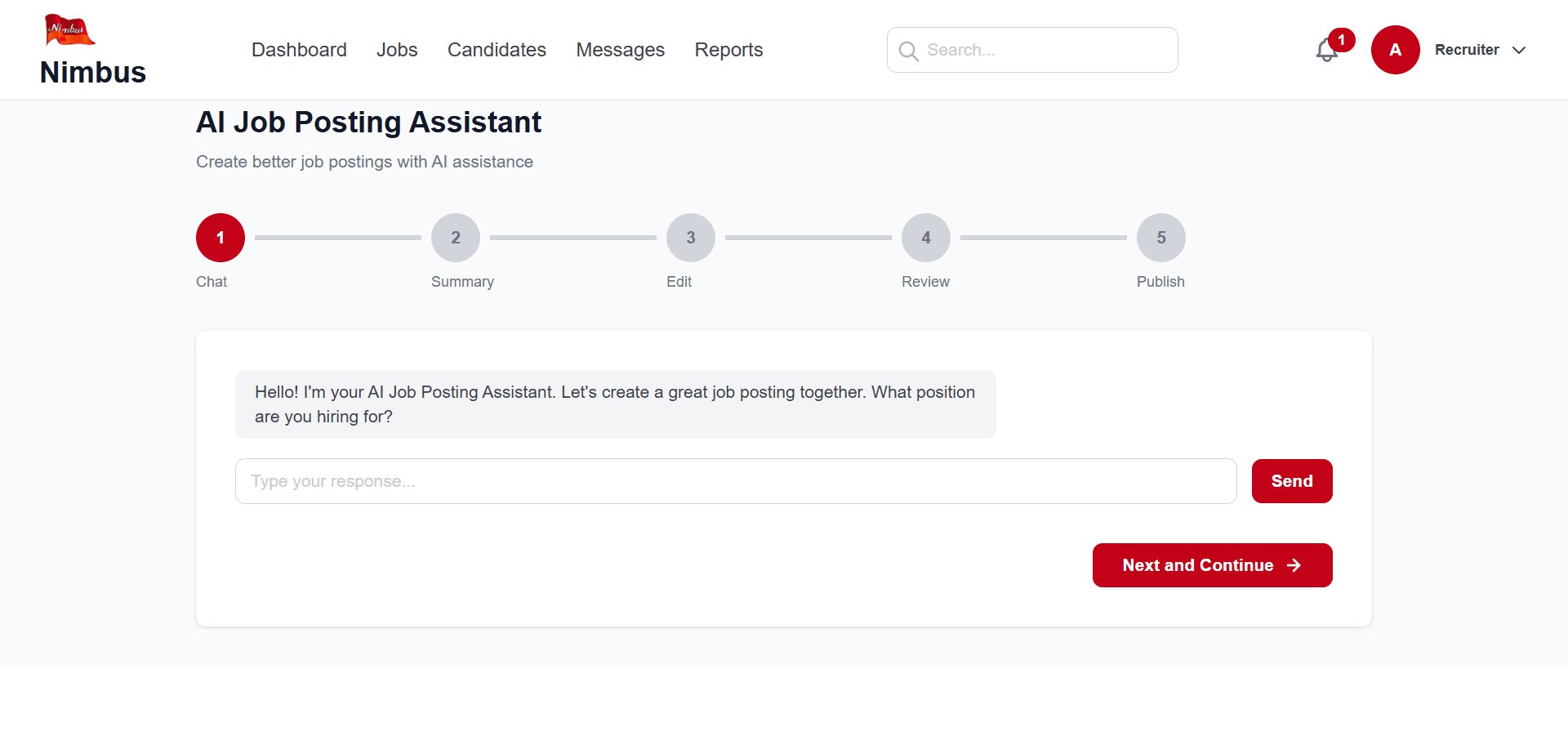 Nimbus AI Recruitment Platform